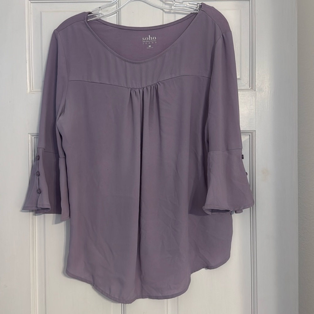 Purple Light Blouse. Loose fitting